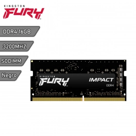 Memoria RAM DDR4 Kingston Fury Impact 16Gb 3200Mhz SODIMM (Laptop)