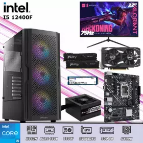 PC Gamer Intel I5 12400F | 16GB DDR4 | 500GB 4.0 | RTX 3050 | Monitor 22 75Hz