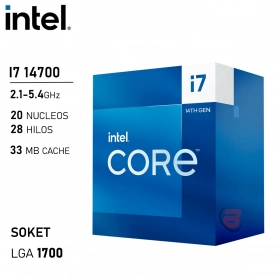 Procesador Intel Core i7 14700 2.1GHz 20 Núcleos 28 Hilos LGA1700 14va
