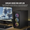 Case Corsair 3000D RGB AIRFLOW Vidrio templado 3 ventiladores Negro