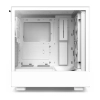 Case NZXT H5 Flow / Vidrio templado / 2 ventiladores / Blanco