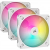 Ventiladores KIT 3 en 1 Corsair AR120 RGB adapatador ARGB Blancos