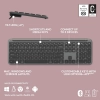 Teclado Logitech inalámbrico Signature Slim K950 Español Grafito