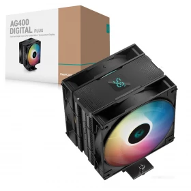 Cooler de aire DeepCool AG400-Digital PLUS LED ARGB Negro