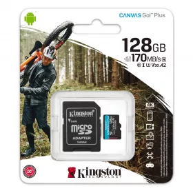 MicroSD Kingston Canvas Go Plus 128Gb 170Mb/s V30