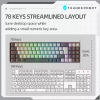 Teclado Thunderobot Mecanico K78 Gris SP Brown Switch