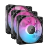 Ventiladores KIT 3 en 1 Corsair iCUE LINK RX120 RGB Negro