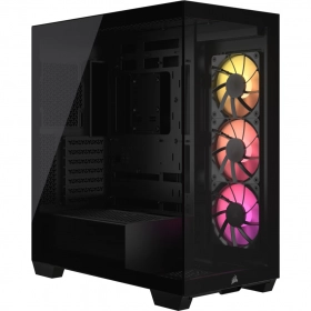 Case Corsair 3500X ARGB Vidrio templado 3 ventiladores Negro