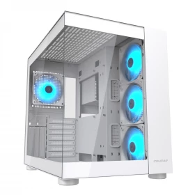 Case Cougar FV150 RGB ATX Vidrio templado Blanco / 4 ventiladores