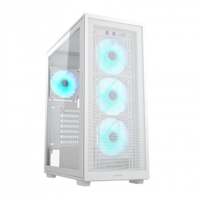 Case Cougar MX220 RGB ATX Vidrio templado Blanco / 4 ventiladores