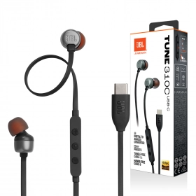 Audífonos JBL Tune 310C USB-C con microfono Negro