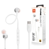 Audífonos JBL Tune 310C USB-C con microfono Blanco