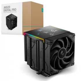 Cooler de aire DeepCool AK620-Digital PRO LED ARGB Negro