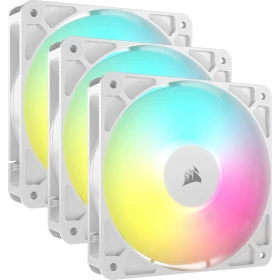 Ventiladores KIT 3 en 1 Corsair RS120 ARGB Blancos