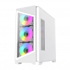 Case Gamemax Destroyer TGW M-ATX ARGB/ Vidrio templado/4 ventiladores blanco