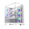 Case Gamemax Infinity Plus Vidrio templado frontal y lateral. Blanco