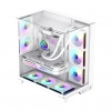 Case Gamemax Infinity Plus Vidrio templado frontal y lateral. Blanco