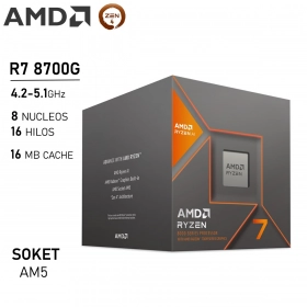 Procesador AMD Ryzen 7 8700G 4.2GHz 8 Núcleos 16 Hilos AM5