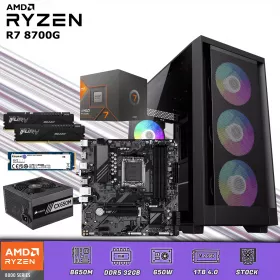 CPU Gamer Ryzen 7 8700G | 32GB DDR5 | SSD 1TB 4.0 M.2