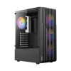 Case Antec AX22 Elite / Vidrio templado / Sim.RGB / 4 ventiladores