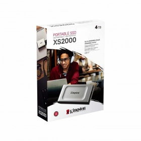 Disco duro SSD externo 4Tb Kingston XS2000 USB 3.2 Plata