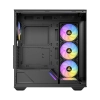 Case Antec C3 Vidrio templado ARGB 4 ventiladores Negro