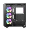 Case Antec C3 Vidrio templado ARGB 4 ventiladores Negro