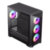 Case Gamemax Destroyer TGB M-ATX ARGB/ Vidrio templado/4 ventiladores negro