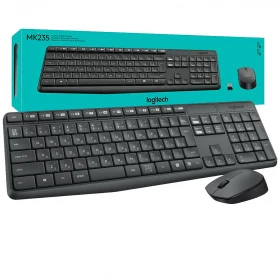 Combo de teclado y mouse Logitech MK235 Wireless