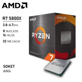 Procesador AMD Ryzen 7 5800X 3.8GHz AM4