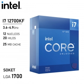 Procesador Intel Core i7 12700KF 3.6GHz LGA1700 12va