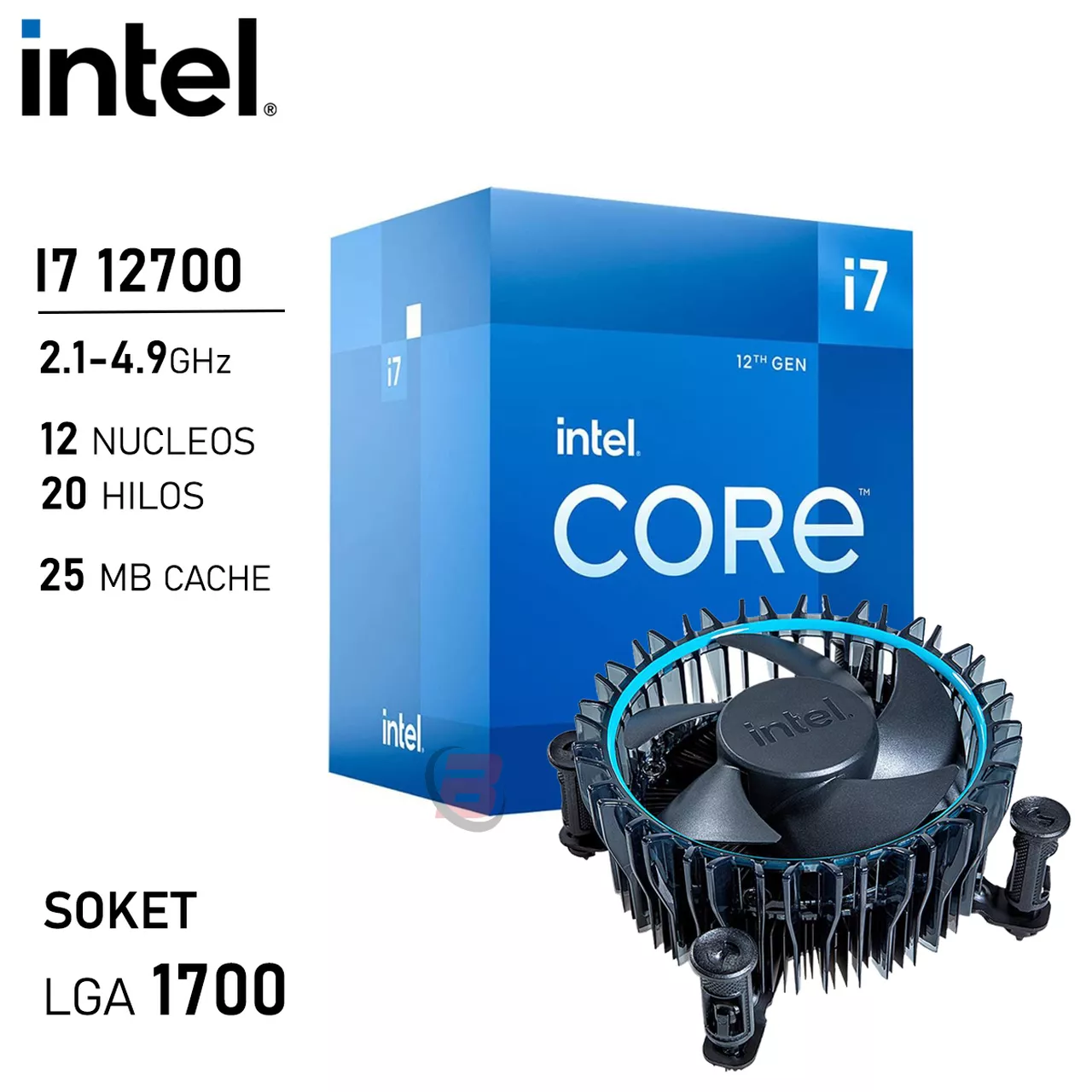 インテル INTEL CPU Core i7-12700 12/20 2.1GHz 6xxChipset BX8071512 