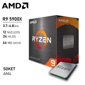 Procesador AMD Ryzen 9 5900X 3.7GHz 12 Núcleos 24 Hilos AM4