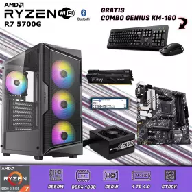 CPU Gamer Ryzen 7 5700G | 16GB DDR4 | 1TB M.2/ Wifi-Bluetooth