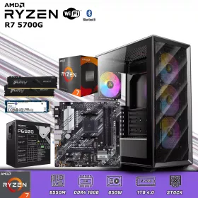 CPU Gamer Ryzen 7 5700G | 16GB DDR4 | 1TB M.2/ Wifi-Bluetooth